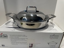 All Clad d5 Stainless 3 Qt Sauteuse Pan - 5 P...