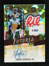2021 Legacy Futures Yellow Diamond 9/10 Terrace Marshall Jr Patch Auto 1q7k
