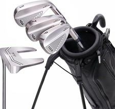 Grady Men's 5-pc Golf Club Set: Sunday Bag, 5i, 7i, PW, Putter, Fits 5'7"-6'1”