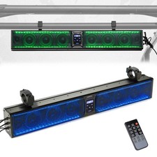 33" UTV ATV RGB Sound Bar Universal Wireless Bluetooth Marine 8 Speaker Soundbar