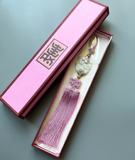 Korean Hanbok Accessory White Jade Pendant Norigae Traditional Knot Tassel