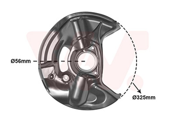 Spritzblech Bremsscheibe VAN Wezel 3029372 FüR Mercedes CLK W202 Klasse W210 SLK-image