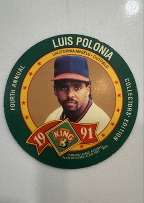 1991 King-B Collector's Edition Discs - Luis Polonia #10