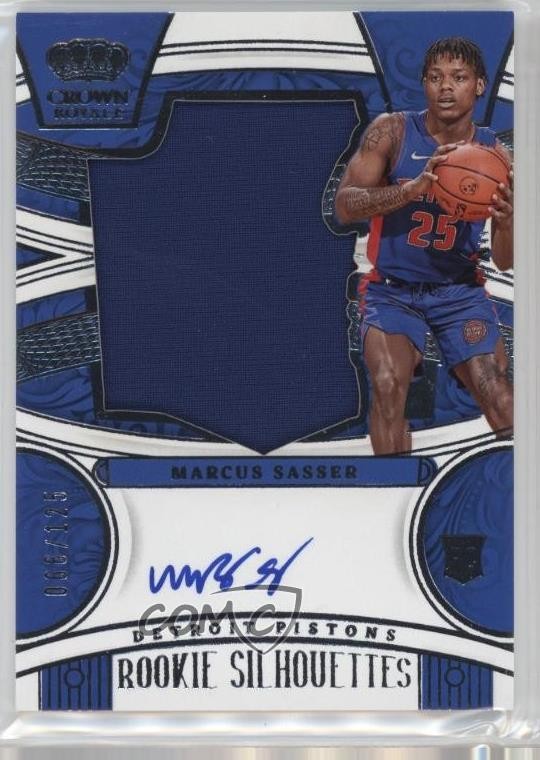 2023-24 Panini Crown Royale Silhouettes /125 Marcus Sasser #113 Rookie Auto RC