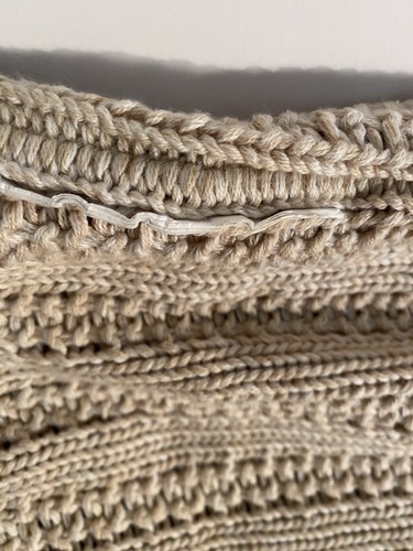 Lauren Ralph Lauren Beige Knit Throw Pillow Covers Only - Picture 4 of 10