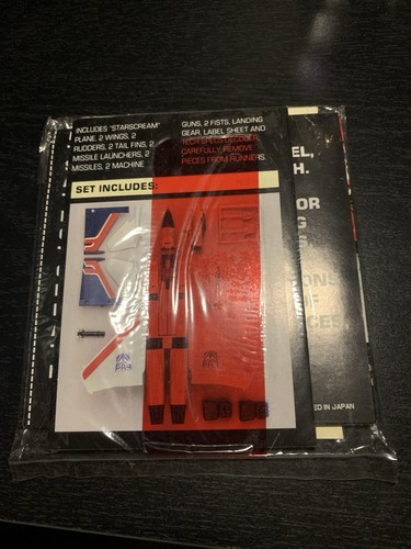 Transformers G1 Starscream Sticker Sheet SEALED NEW - Picture 4 of 6