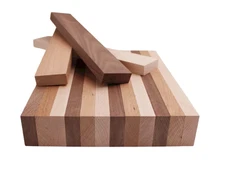 3/4” x 2” x 16” Combo of 6 Walnut 6 Cherry and 6 Hard Maple - 18 Boards