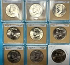 Kennedy Half Dollars - lot of 9 coins !