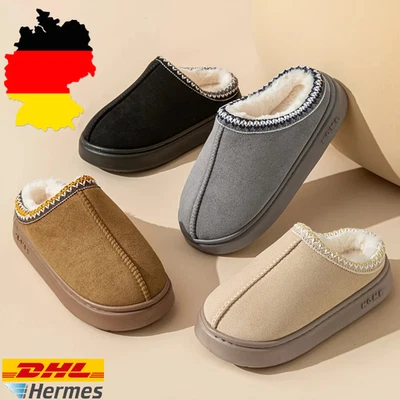 Nordelle Damen Hausschuhe Warm Gefüttert – Weiche Winter Pantoffeln Indoor Outdo