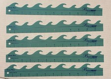 Lot of 5 Creative Memories Borderlines Waves C-Thru Rulers Borders New