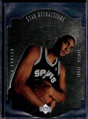 1997 Collector's Choice Star Attractions Tim Duncan #SA11 San Antonio Spurs