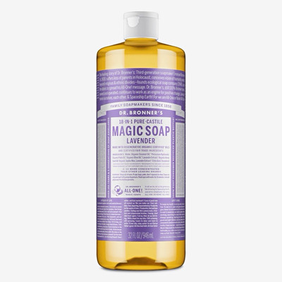 Dr. Bronner's 18-in-1 Pure-Castile Magic Soap Lavender Liquid 32 fl oz