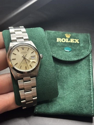 Rolex Oyster Precsion 6694 Vintage 1983 - Date - Manual Wind - 34mm - w/ pouch