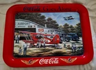 VTG 1998 Coca-Cola Goes Along Metal Tray. Signed by Pamela Renfroe. Nostalgia