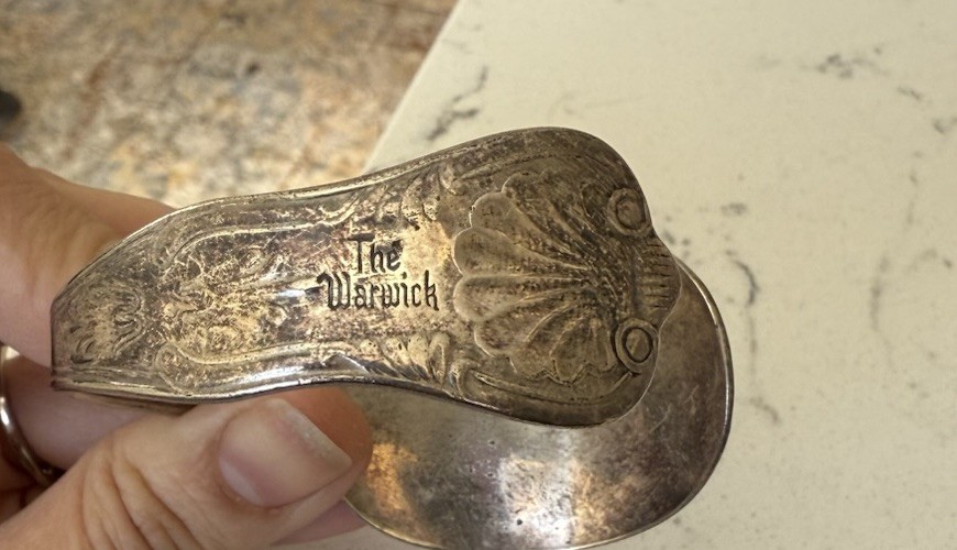 International Silver Co Silver Plated Cuff Bracelet The Warwick Spoon Handle