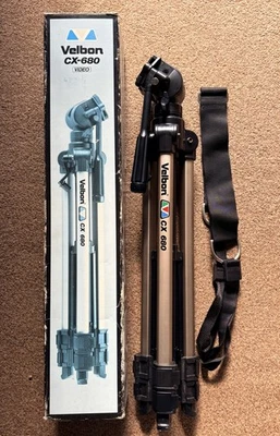 Velbon CX680 Heavy duty Camera Tripod - Fluid Head vintage - Image 1 of 4