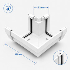 uPVC Conservatory Ogee Guttering Roof Gutter Replacement Drainage System