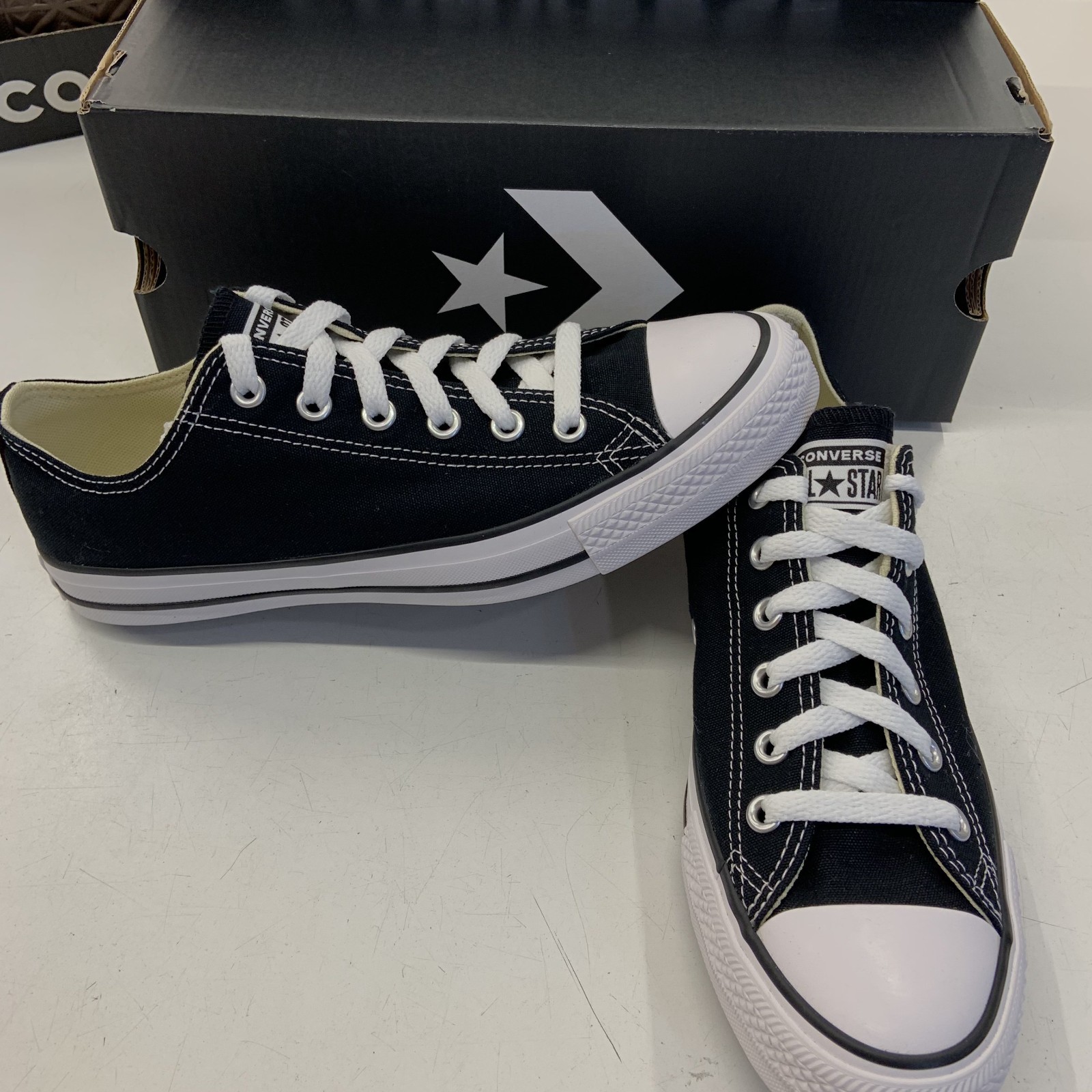 Converse Chuck Taylor All Star Low Black White Unisex Sneakers-image