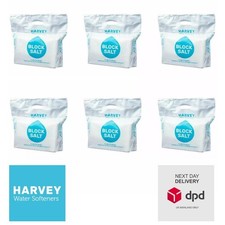 6 Bags Harvey's A Grade Water Softener Salt Block (12 Blocks - Each Block 4kgs)
