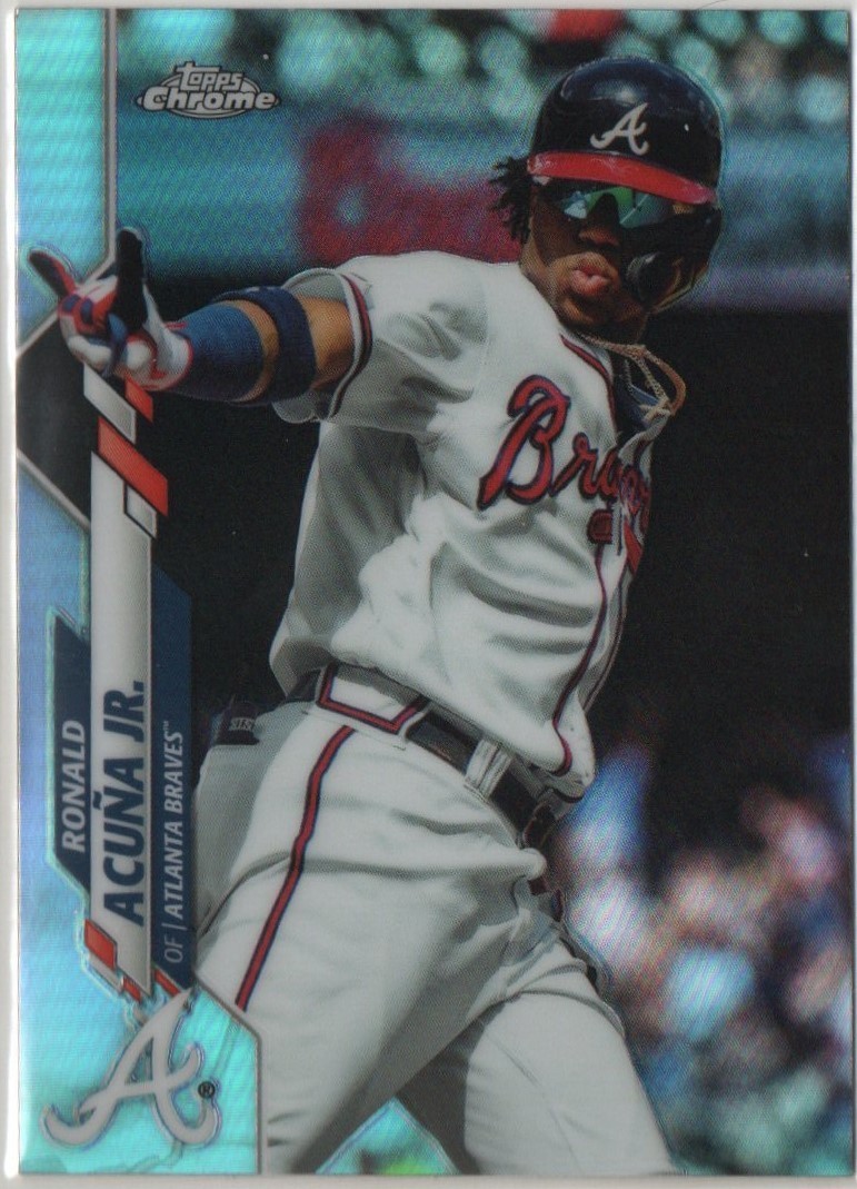 Ronald Acuna Jr. 2020 Topps Chrome Refractor Card #112