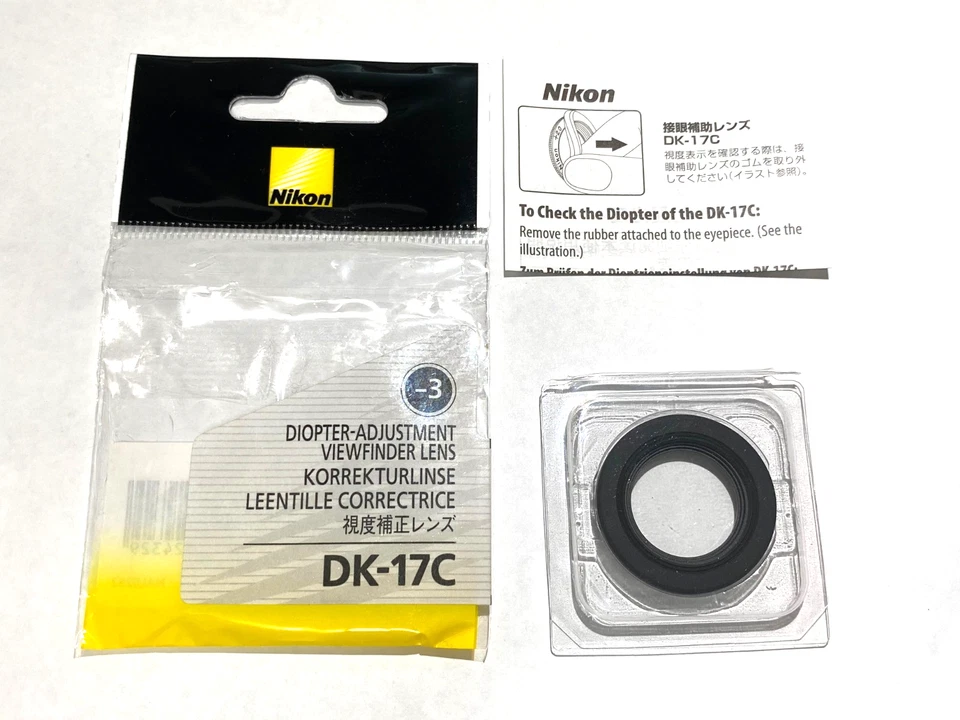 [ UNUSED ]Nikon DK-17C -3 Diopter Adustment Lens For D850 D700 DF D6 D5 D4 JAPAN - Image 3 of 4