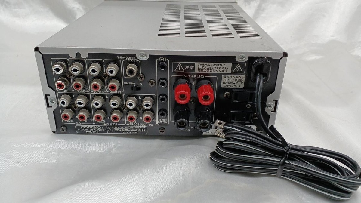 ONKYO A-905FX Integrated Stereo Amplifier Silver Audio VL