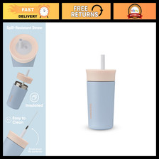 Kids Insulated Stainless Steel Tumbler with Spill-Resistant Straw, 12 Oz, Travel