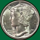 1941 Mercury Dime Brilliant Uncirculated BU Coin #40598