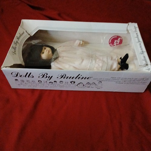 Vintage NIB Ling Ling Porcelain Doll By Pauline Bjonness Jacobsen 18" Girl Pink - Picture 8 of 12