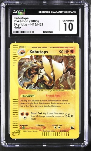 Kabutops graded CGC 10 for sale on eBay