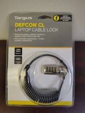 NEW Targus DEFCON CL Laptop Cable Lock Combination Security 6ft Steel PA410UCCL