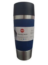 EMSA Travel Mug Classic Thermobecher Edelstahl dicht QuickPress Blau 360ml