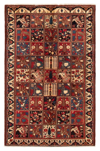 Vintage Hand-Knotted Area Rug 5'3" x 8'2" Traditional Wool Carpet
