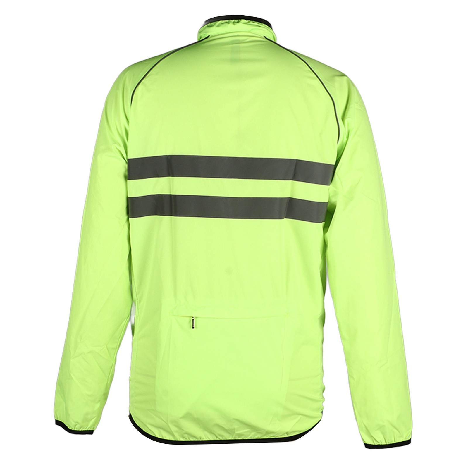 Reflective Safety Jacket Breathable Cycling Coat With Pockets For Outdoor New