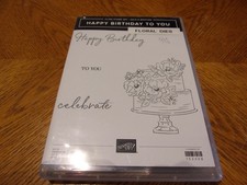 STAMPIN UP HAPPY BIRTHDAY TO YOU RUBBER STAMP SET OF 5 STAMPS MATCHING DIES