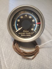 Vintage Sun Tachometer Supertach II 2 Blue Line Super Tach Muscle Car Hot Rod
