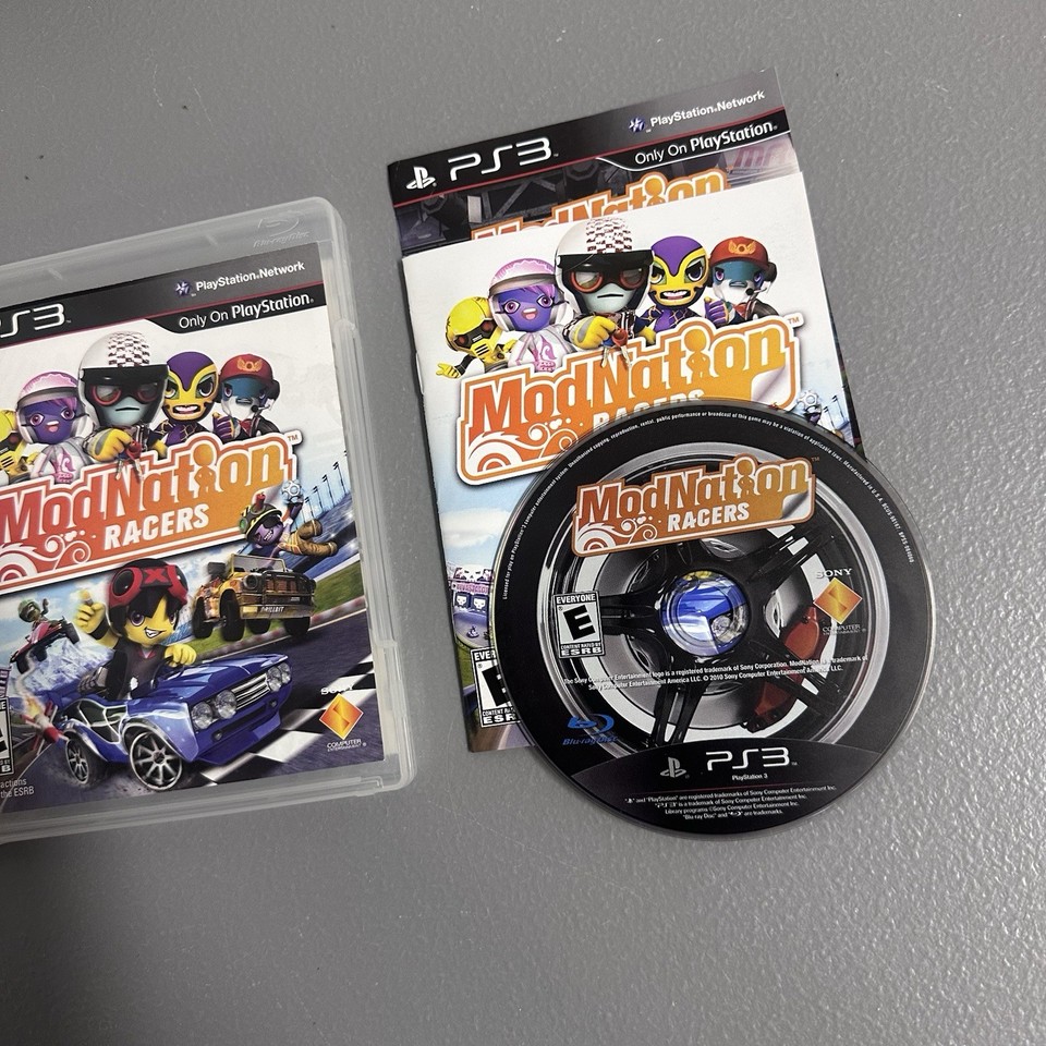 ModNation Racers PS3 (Sony PlayStation 3, 2010) Complete & Tested Works ...