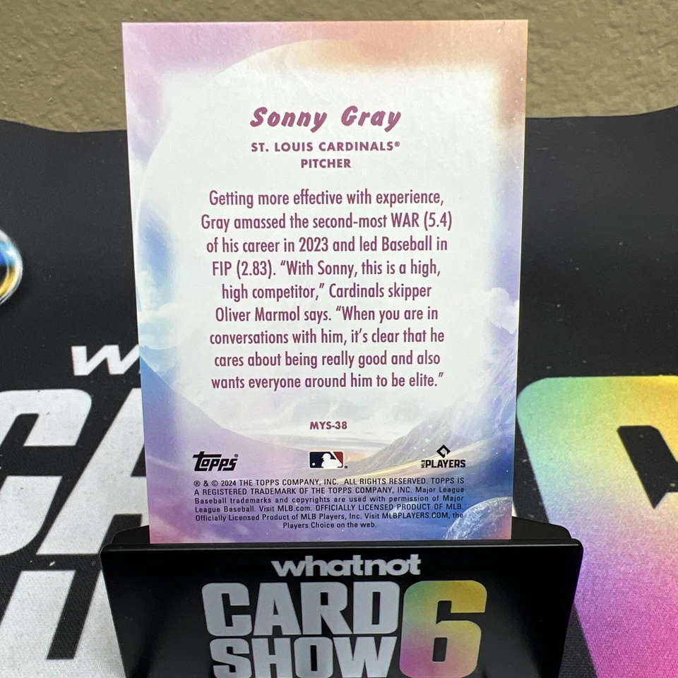 2024 Topps Update Series - Mystical Sonny Gray #MYS-38 Black /299 - Image 2 of 2