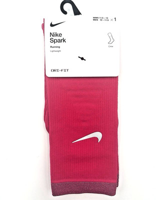 Nike Spark Running Socks M 10-11.5 W 11.5-13 Dri-FIT Crew Lightweight DA3584-667