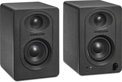 Samson MediaOne MX3BT Powered Studio Monitors - Black