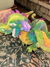 HUGEEE Melissa  Doug dragon plush toy-approximately 3 feet long