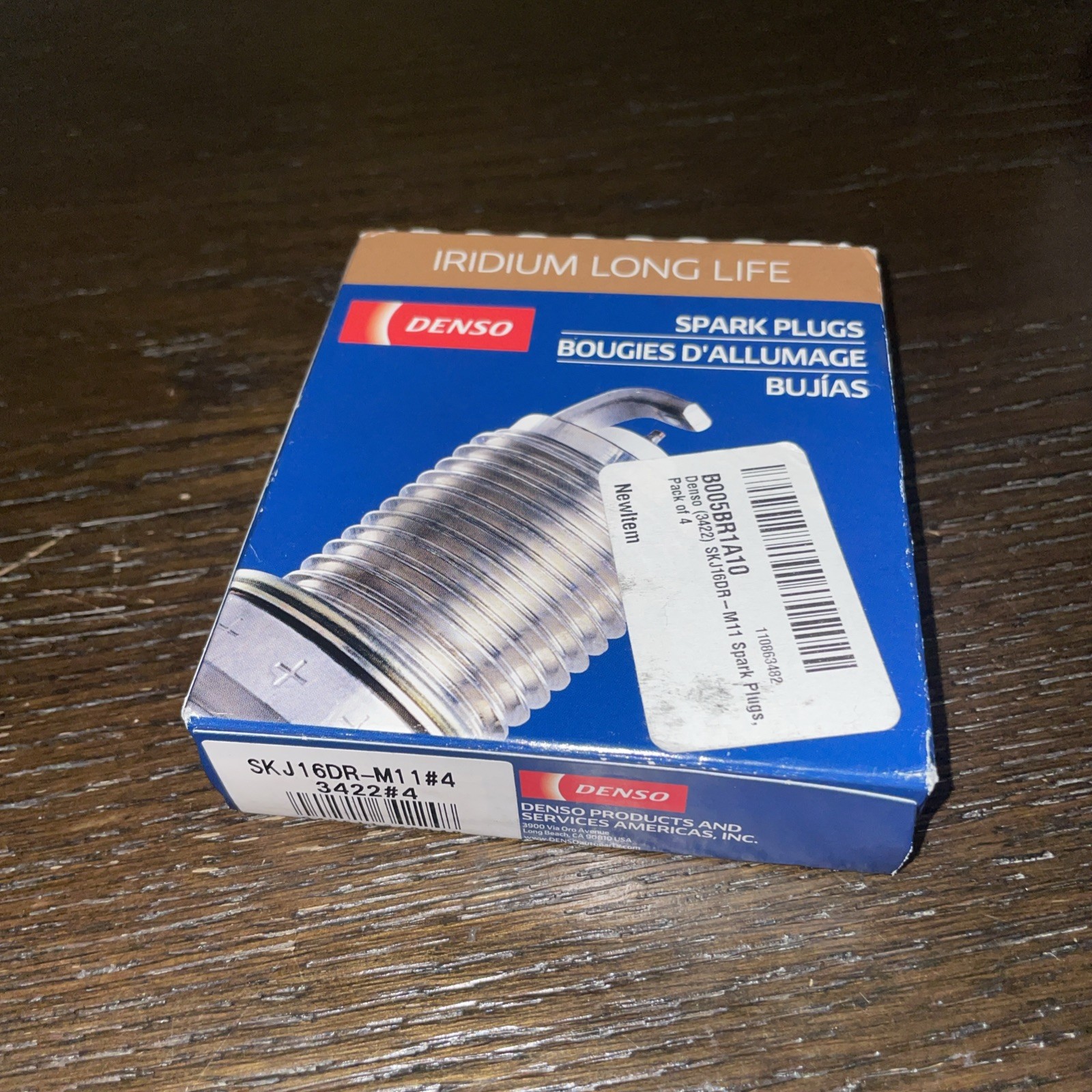 Denso SKJ16DR-M11 Iridium Long-Life Spark Plugs 3422-4 PK