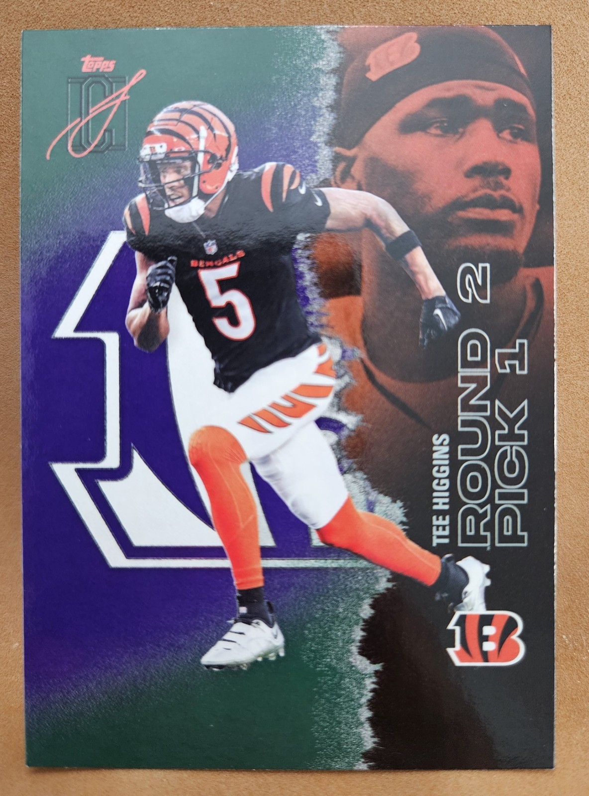 2025 Topps Signature Class - Tee Higgins #69 Green & Purple - Cincinnati Bengals