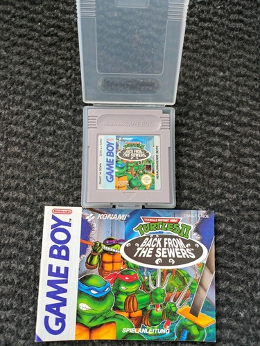 Nintendo Game Boy Spiele Back From The Sewers mit Kunstoff-Hülle und...