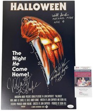 Nick Castle, Will Sandin, Tommy Lee Wallace, Tony Moran signed 12x18 Poster JSA