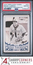 2015 TOPPS GYPSY QUEEN THE QUEEN'S THROWBACKS #QT1 MIGUEL CABRERA POP 6 PSA 10