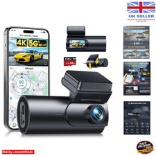 170° Wide Angle 4K Dash Cam with GPS, App Control & Night Vision Capabilities