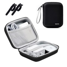 MacBook Charger Case Small Travel Storage Pouch Laptop Accessories Black