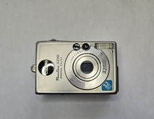 Canon PowerShot S230 Digital ELPH 3.2MP Silver Camera 2x Zoom No Battery, Tested