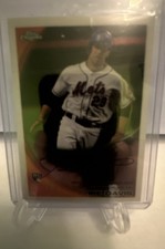 Ike Davis Rookie Autograph Card 2010 Topps Chrome#184 Rookie Autographs (AU, RC). rookie card picture